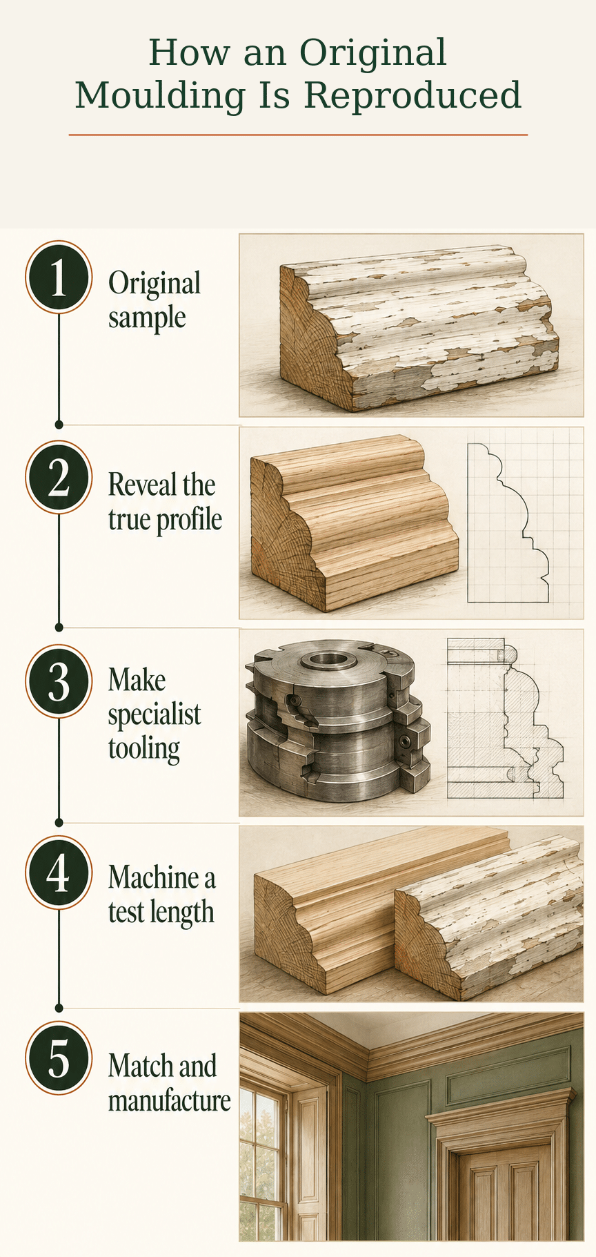 Reproducing original mouldings and profiles<br />