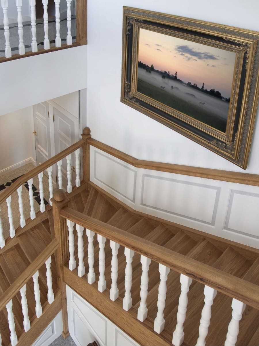 Bespoke internal staircase and railing